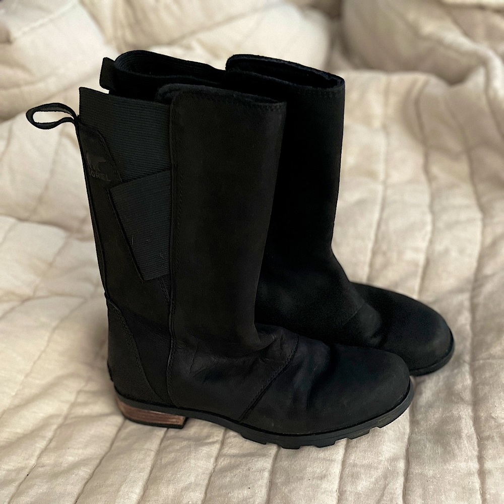SOREL waterproof snow and rain boots black size 8.5